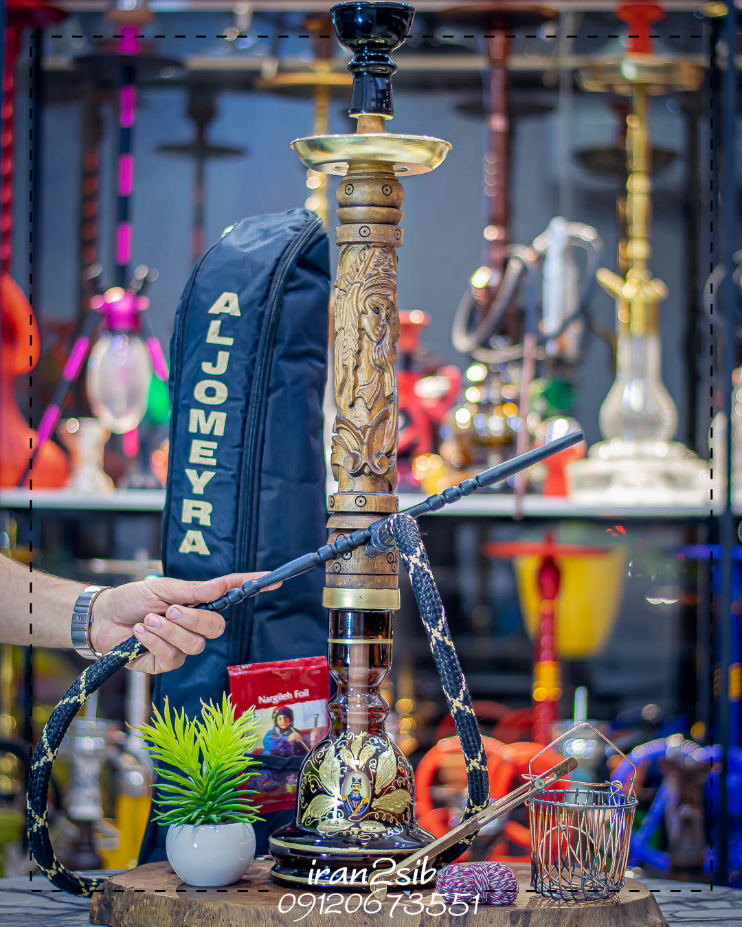  قیمت خرید تنه قلیان چوبی عکس قلیون چوبی فروش قلیان چوبی 