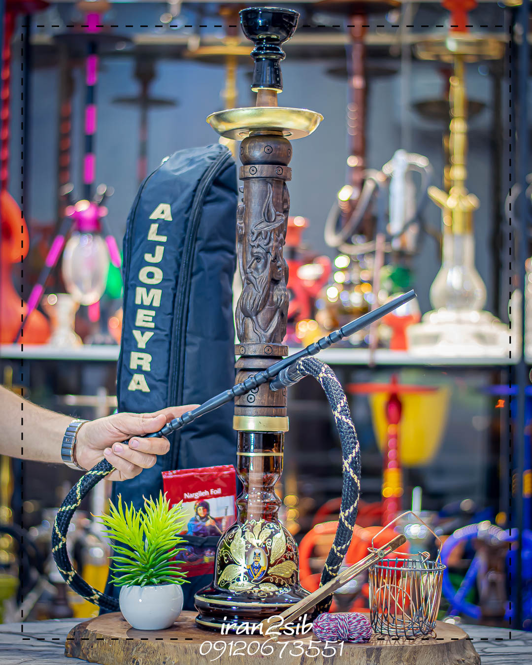  قیمت خرید تنه قلیان چوبی عکس قلیون چوبی فروش قلیان چوبی 