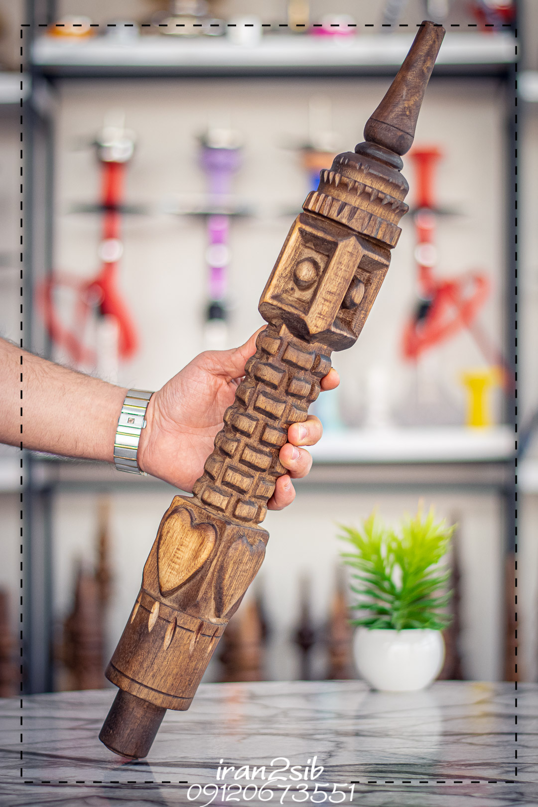  قیمت خرید تنه قلیان چوبی عکس قلیون چوبی فروش قلیان چوبی 