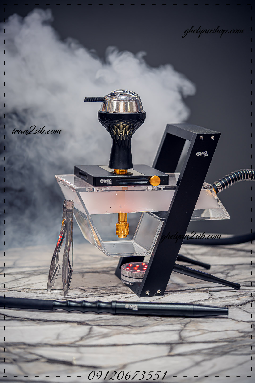  قیمت خرید تنه قلیان mig میگ MIG عکس ولف قلیون فروش قلیان چوبی 