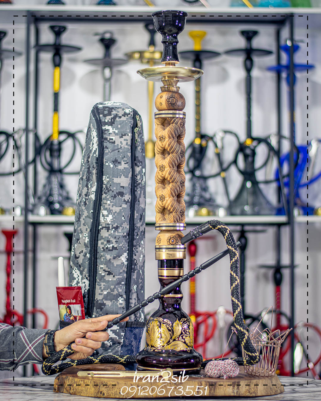  قیمت خرید تنه قلیان چوبی عکس قلیون چوبی فروش قلیان چوبی 