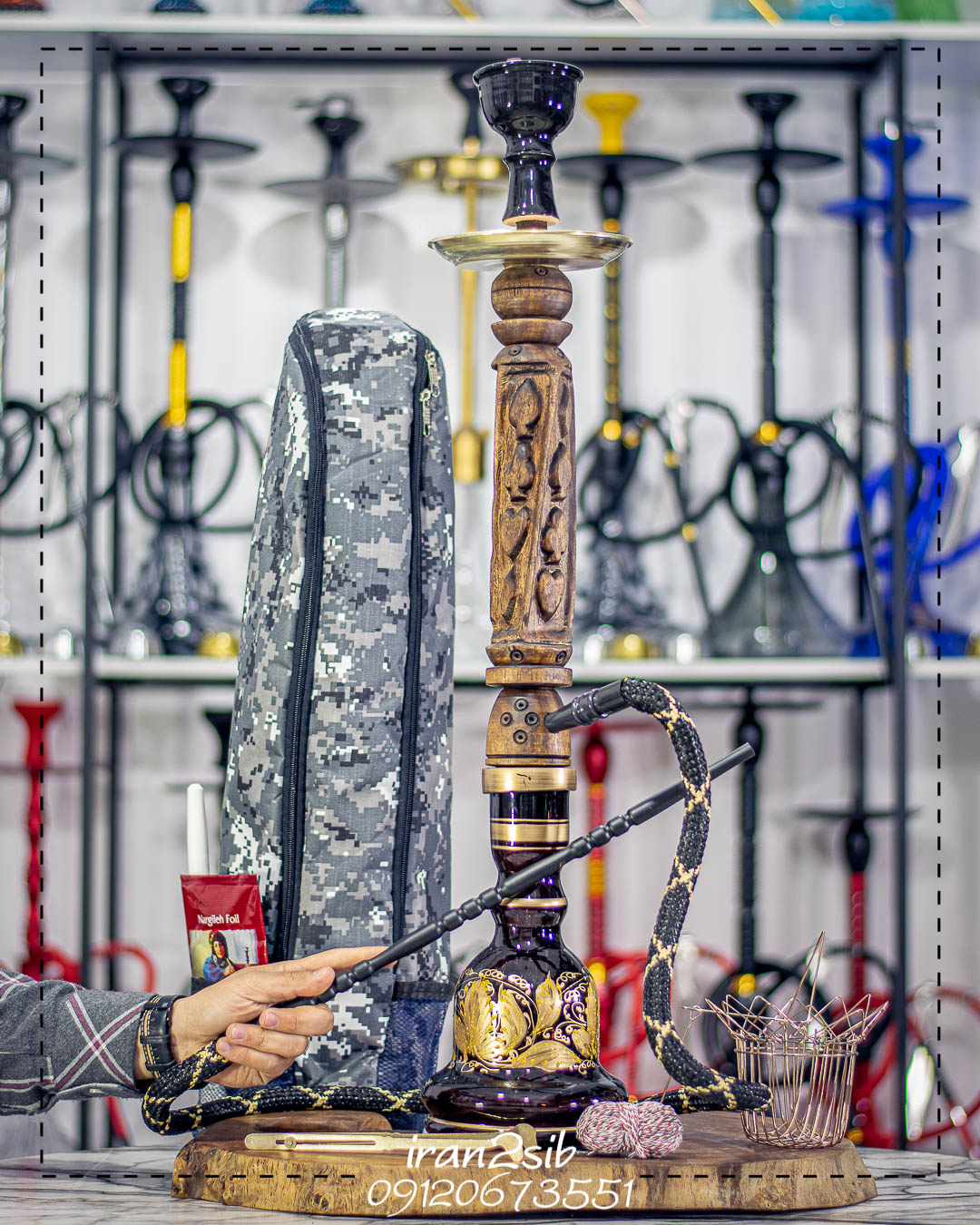  قیمت خرید تنه قلیان چوبی عکس قلیون چوبی فروش قلیان چوبی 