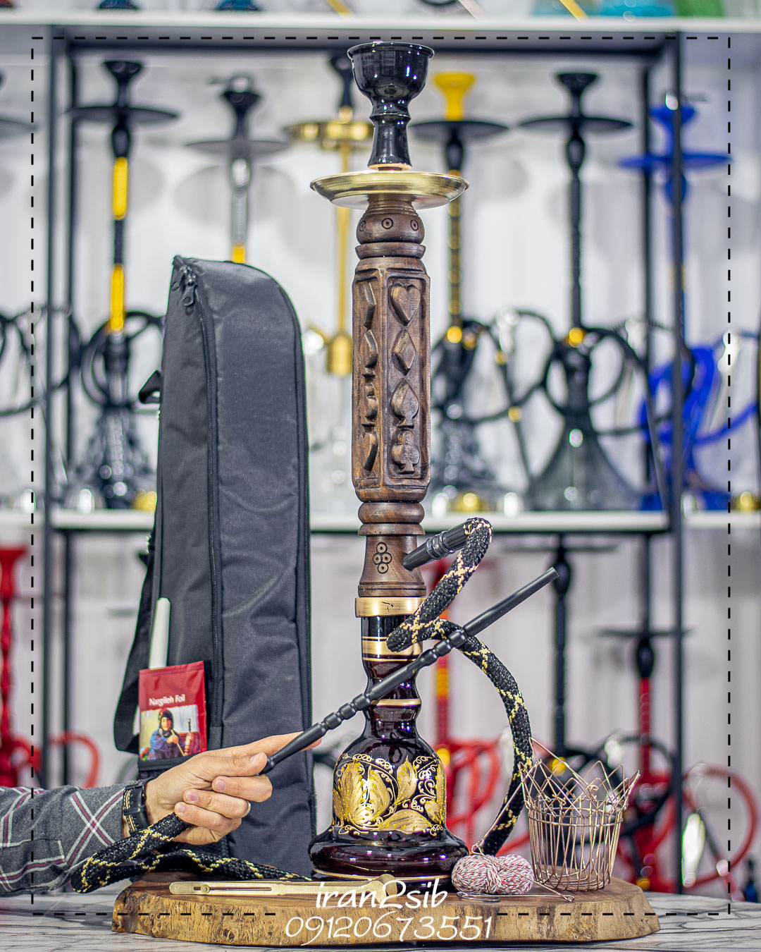  قیمت خرید تنه قلیان چوبی عکس قلیون چوبی فروش قلیان چوبی 