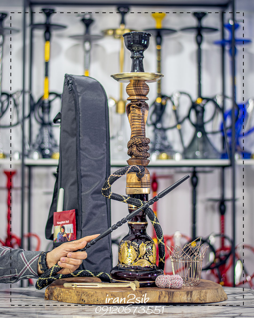  قیمت خرید تنه قلیان چوبی عکس قلیون چوبی فروش قلیان چوبی 