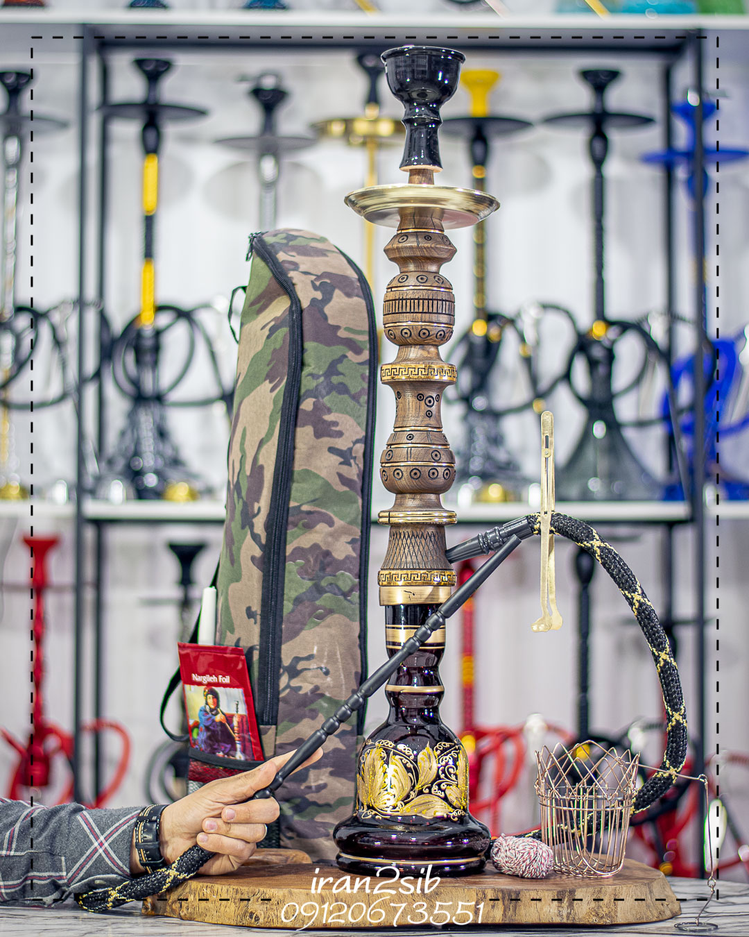  قیمت خرید تنه قلیان چوبی عکس قلیون چوبی فروش قلیان چوبی 