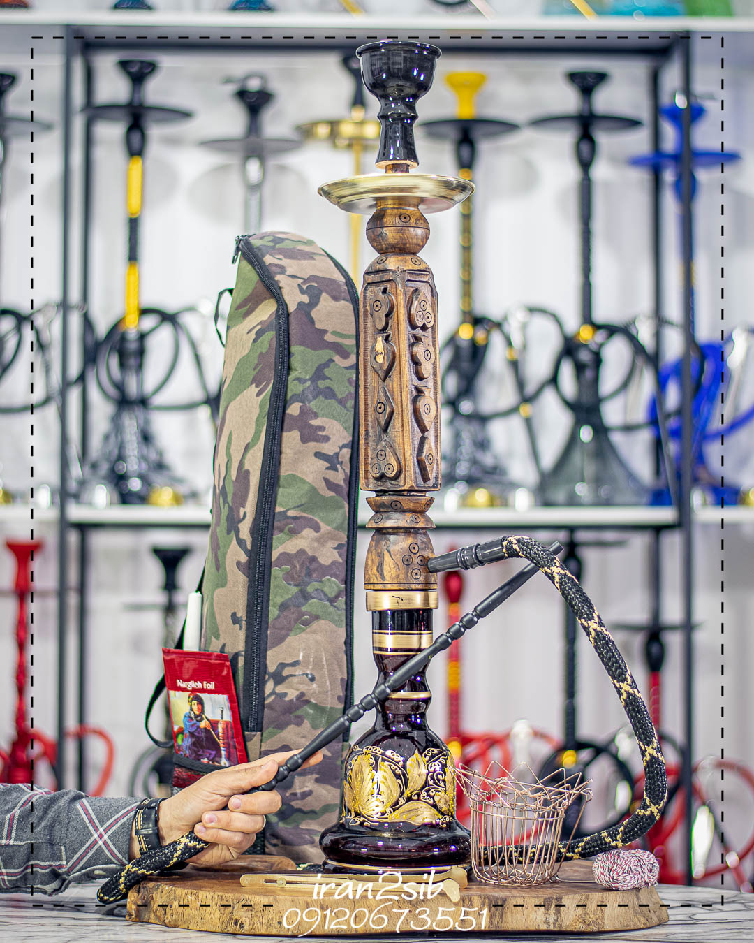  قیمت خرید تنه قلیان چوبی عکس قلیون چوبی فروش قلیان چوبی 