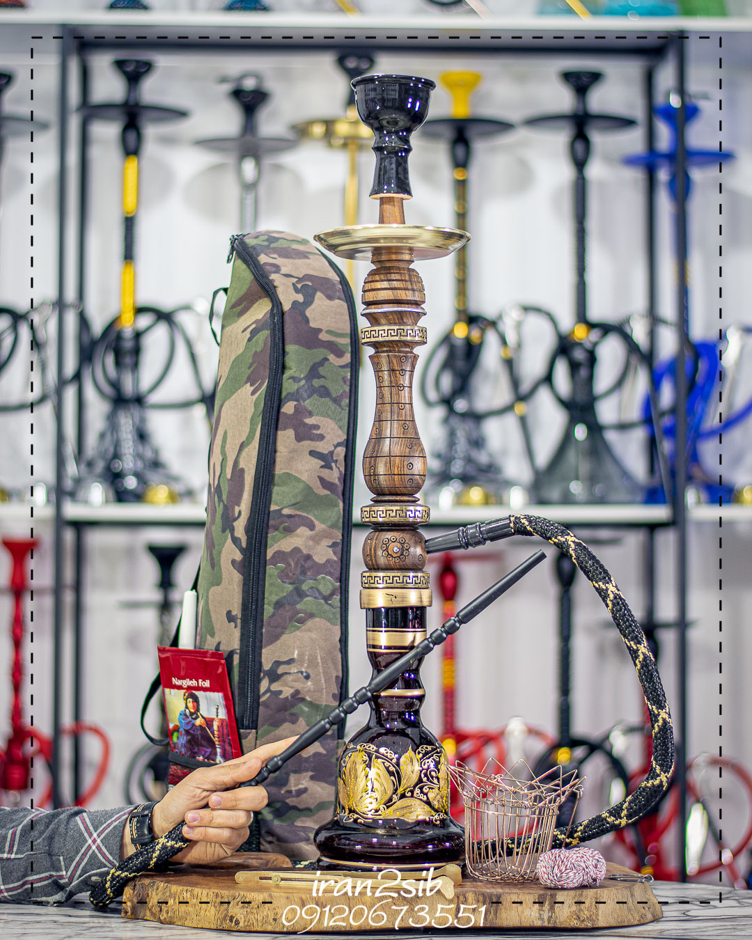  قیمت خرید تنه قلیان چوبی عکس قلیون چوبی فروش قلیان چوبی 